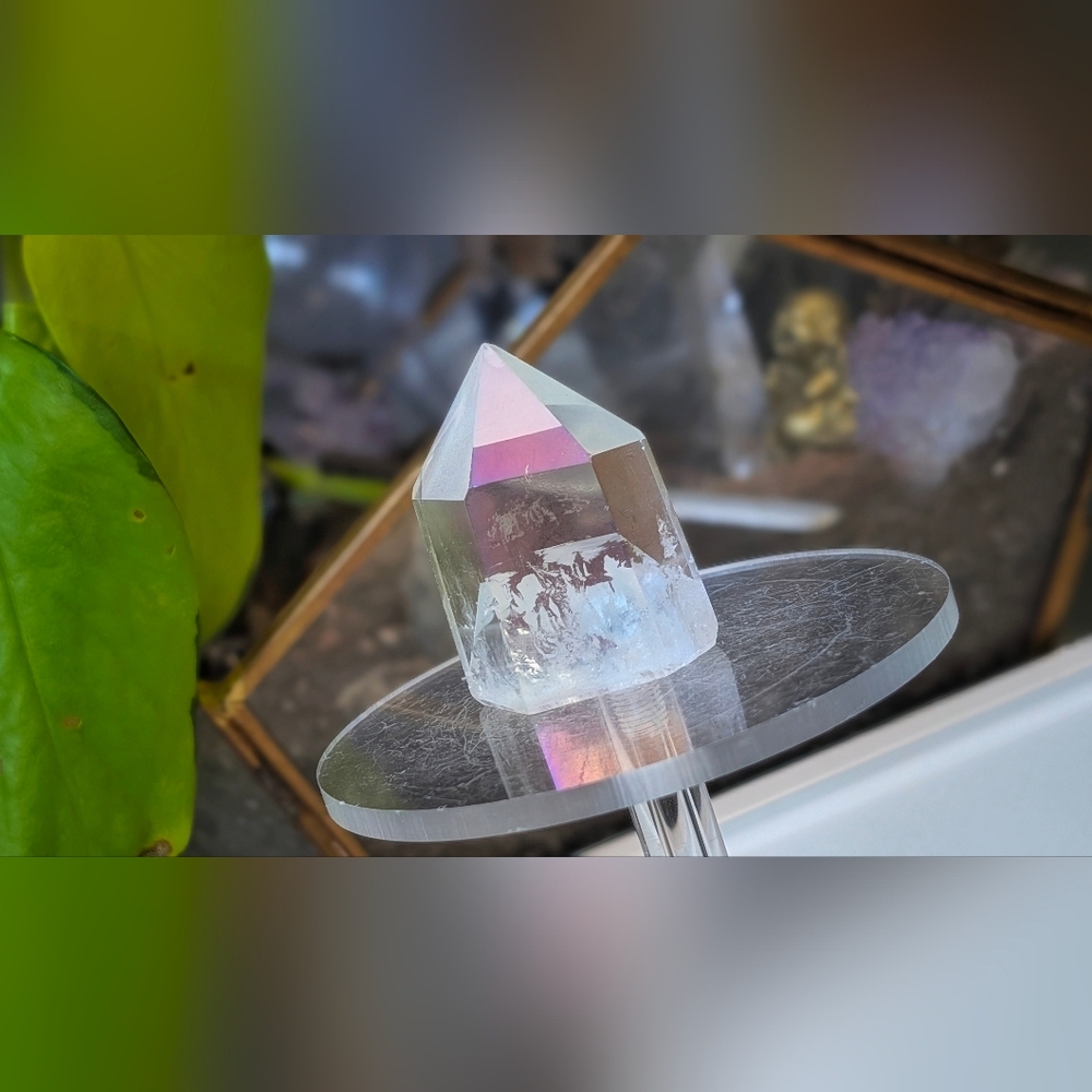 Angel Aura Quartz Crystal Obelisk Tower